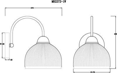 Бра MyFar Flora MR2272-1W