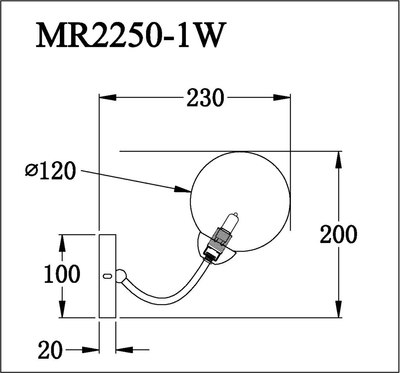 Бра MyFar Leticia MR2250-1W