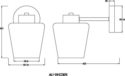 Бра MyFar Mark MR2340-1W