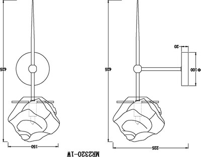 Бра MyFar Stella MR2320-1W