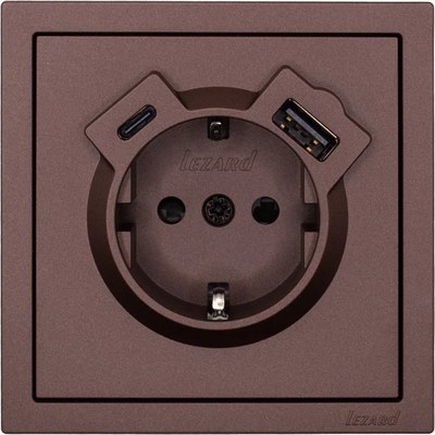 Розетка Lezard Zima 704-7388-181TC