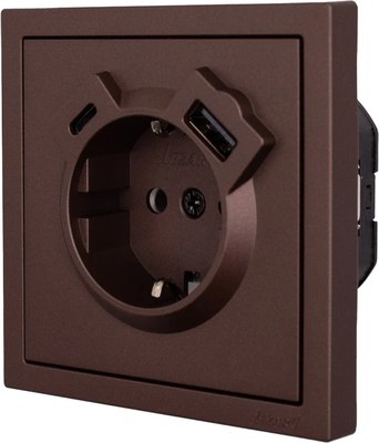 Розетка Lezard Zima 704-7388-181TC