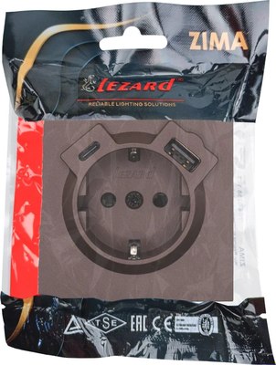 Розетка Lezard Zima 704-7388-181TC