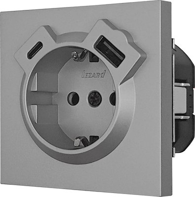 Розетка Lezard Zima 704-7488-181TC