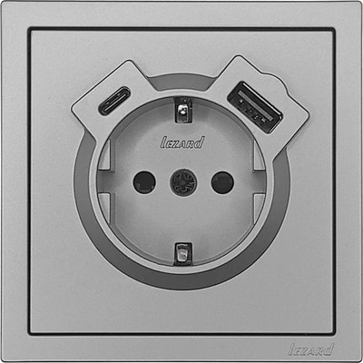 Розетка Lezard Zima 704-7488-181TC
