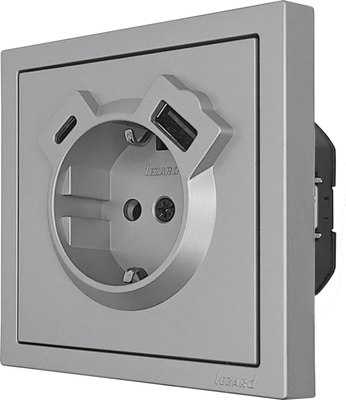 Розетка Lezard Zima 704-7488-181TC