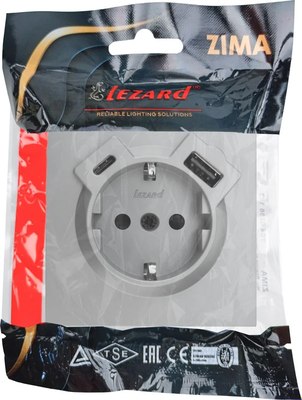 Розетка Lezard Zima 704-7488-181TC