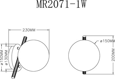 Бра MyFar Francis MR2071-1W