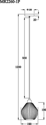 Потолочный светильник MyFar Beata MR2260-1P