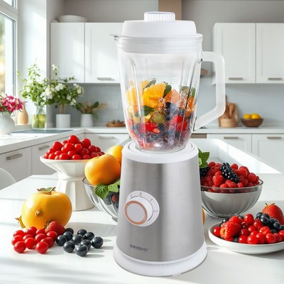 Блендер стационарный Endever Sigma-204 (стальной/белый)