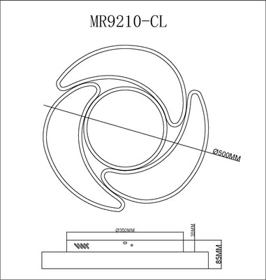 Люстра MyFar Lysithea MR9210-CL