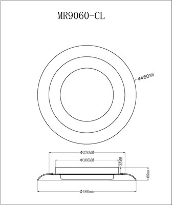 Потолочный светильник MyFar Naiad MR9060-CL