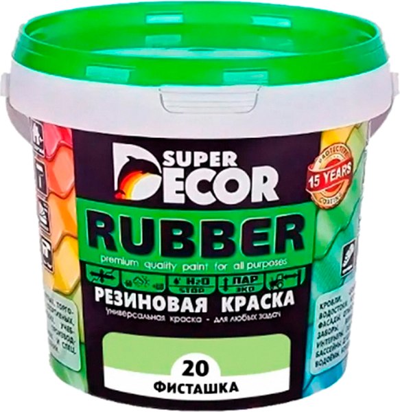 Краска Super Decor Резиновая №20 Фисташка - фото