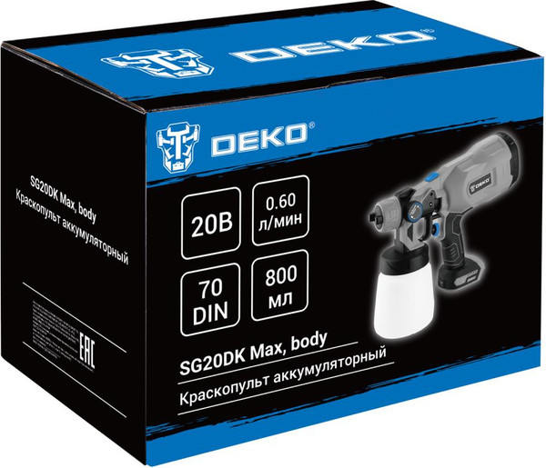 Краскопульт электрический Deko SG20DK Max / 083-1134