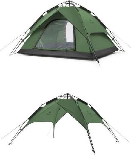 Палатка Naturehike NH21ZP008-3GGR (серо-зеленый)