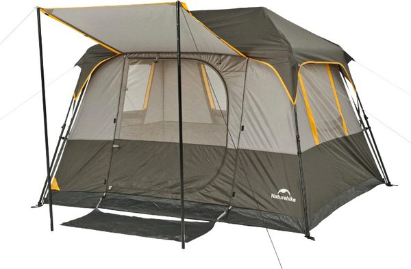 Палатка Naturehike Cape 5.2 / CNK2450WS037-LBG (серый/коричневый) - фото