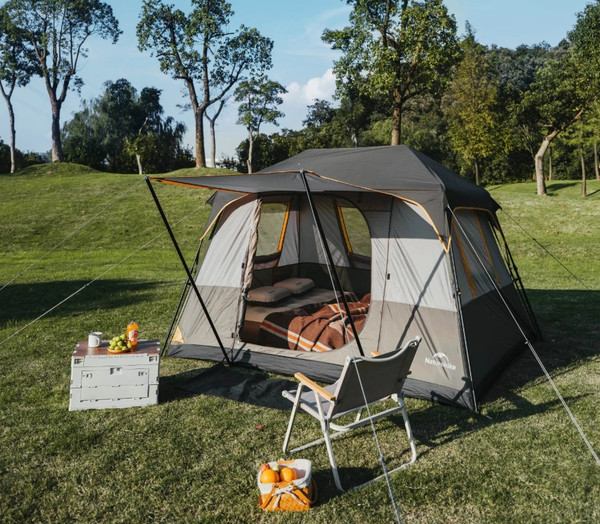 Палатка Naturehike Cape 5.2 / CNK2450WS037-LBG (серый/коричневый)