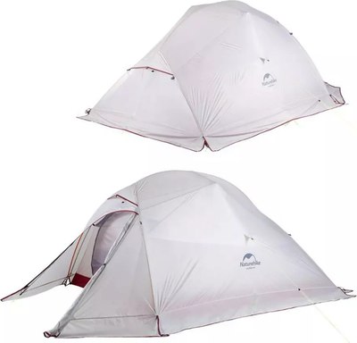 Палатка Naturehike Cloud Up Si / NH18T030-T-DLGSKR (серый/красный)