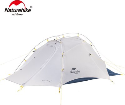 Палатка Naturehike Cloud Up-Wing Si / NH19ZP083-2-2WDGRBL (серый/синий)