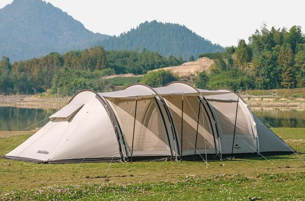 Палатка Naturehike Cloud Vessel Tunnel UPF 50+ / NH20ZP015-QGOLSKR (L, песочный)