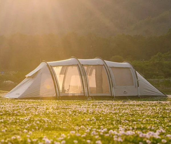 Палатка Naturehike Cloud Vessel Tunnel UPF 50+ / NH20ZP015-QGOLSKR (L, песочный)