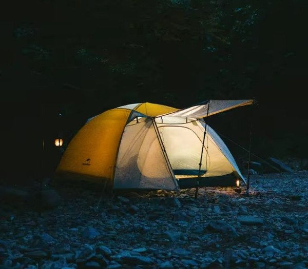 Палатка Naturehike Cloud-Creek PRO / CNK2300ZP024-2YPRO (бежевый/желтый)