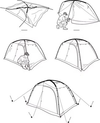 Палатка Naturehike Dune 7.6 / CNH22ZP028-EYU (коричневый)