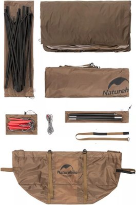 Палатка Naturehike Hexagon / NH21ZP001-DKH (песочный)