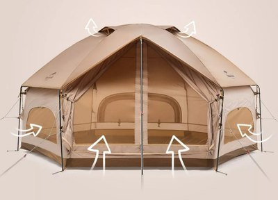 Палатка Naturehike Hexagon / NH21ZP001-DKH (песочный)