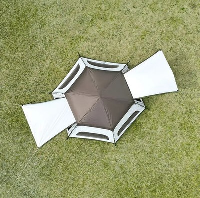 Палатка Naturehike Hexagonal / CNH22ZP007-KH (хаки/бежевый)