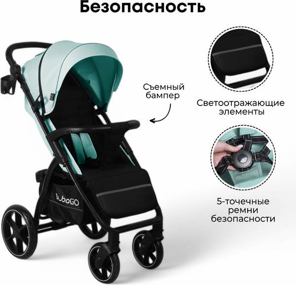 Детская прогулочная коляска Bubago Model Cross City / BG 155-1