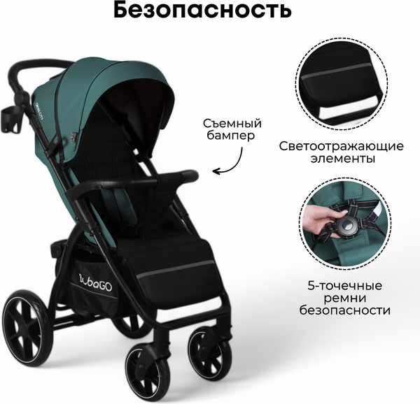 Детская прогулочная коляска Bubago Model Cross City / BG 155-4