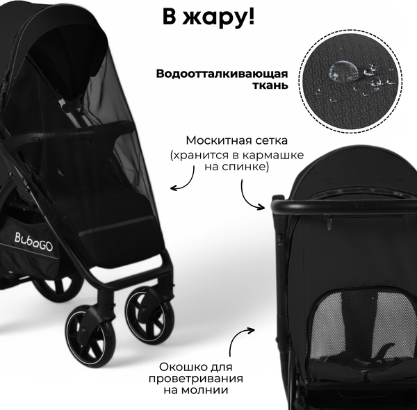 Детская прогулочная коляска Bubago Model Cross City / BG 155-6