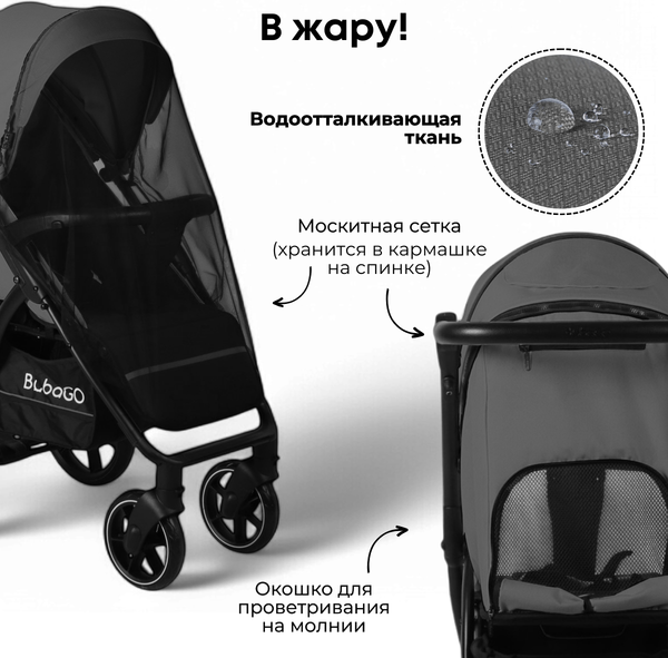 Детская прогулочная коляска Bubago Model Cross City / BG 155-5