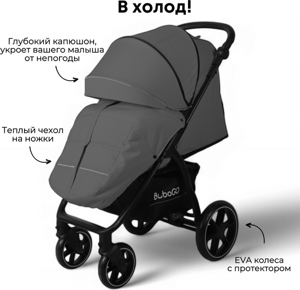 Детская прогулочная коляска Bubago Model Cross City / BG 155-5
