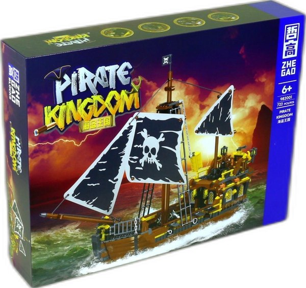 Конструктор Zhe Gao Пиратский корабль Бог бури / 982001 - фото