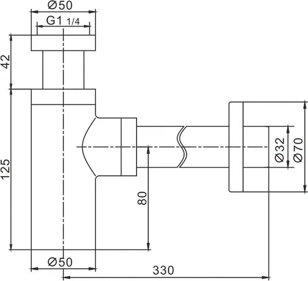 Сифон Rose RS22H