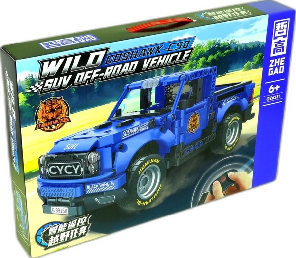 Конструктор управляемый Zhe Gao Гоночный пикап Goshawk-C50 / GZ6231 - фото