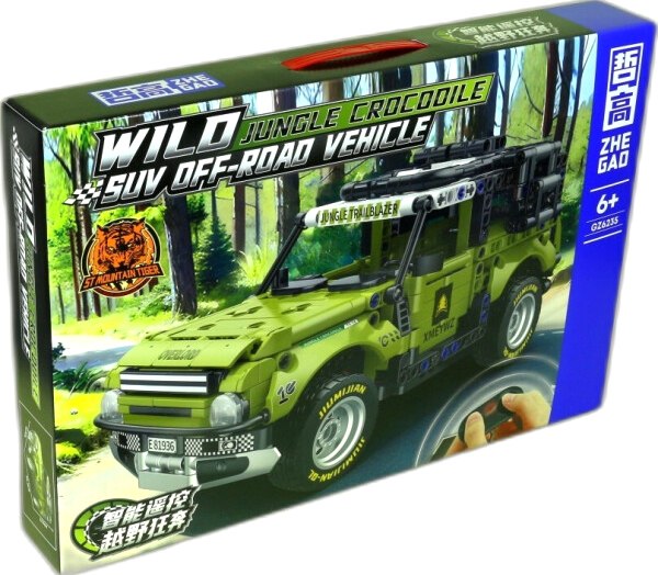 Конструктор управляемый Zhe Gao Внедорожник Jeep Wrangler на радиоуправлении / GZ6235 - фото