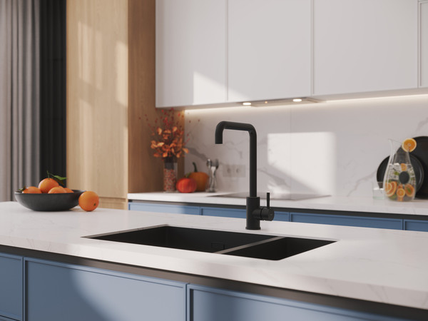 Смеситель Cersanit Como однорычажный с п-образным изливом / 68246