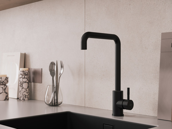 Смеситель Cersanit Como однорычажный с п-образным изливом / 68246