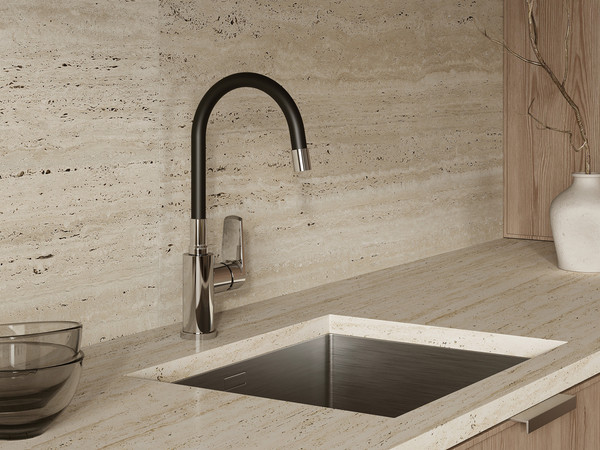 Смеситель Cersanit Moduo однорычажный с гибким изливом / 64842