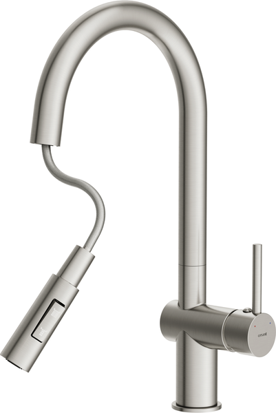 Смеситель Cersanit Brasko однорычажный с выдвижным изливом / 68226