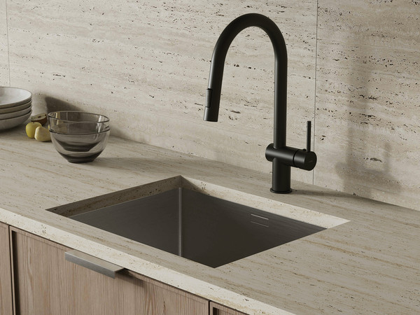 Смеситель Cersanit Brasko однорычажный с выдвижным изливом / 68225