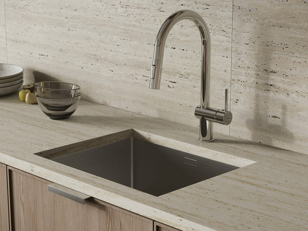 Смеситель Cersanit Brasko однорычажный с выдвижным изливом / 64841