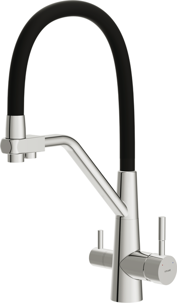 Смеситель Cersanit Vivo однорычажный с фильтром с гибким изливом / 68217 - фото