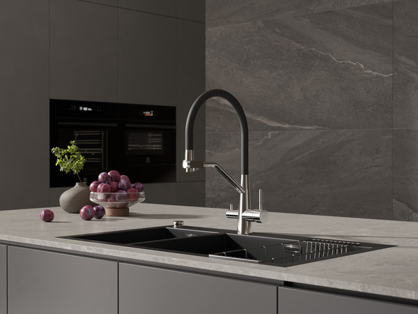 Смеситель Cersanit Vivo однорычажный с фильтром с гибким изливом / 68217