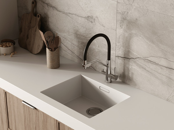 Смеситель Cersanit Vivo однорычажный с фильтром с гибким изливом / 68217