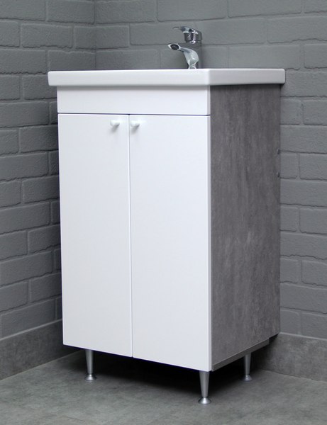 Тумба под умывальник Айсберг Como 50 Промо без ящика DP2616T - фото