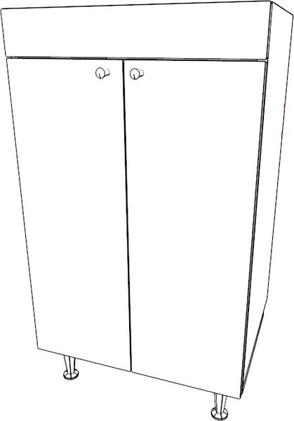 Тумба под умывальник Айсберг Como 50 Промо без ящика DP2616T